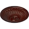 Ekena Millwork Modena Ceiling Medallion (Fits Canopies up to 5 1/4"), 23 1/2"OD x 3 1/2"P, Brushed Mahogany CM23MOBMF - alternate 2